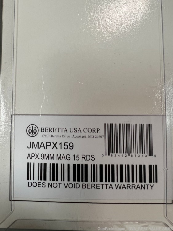 Beretta Magazine Apx 9mm 15rd Black- "Original"-img-3