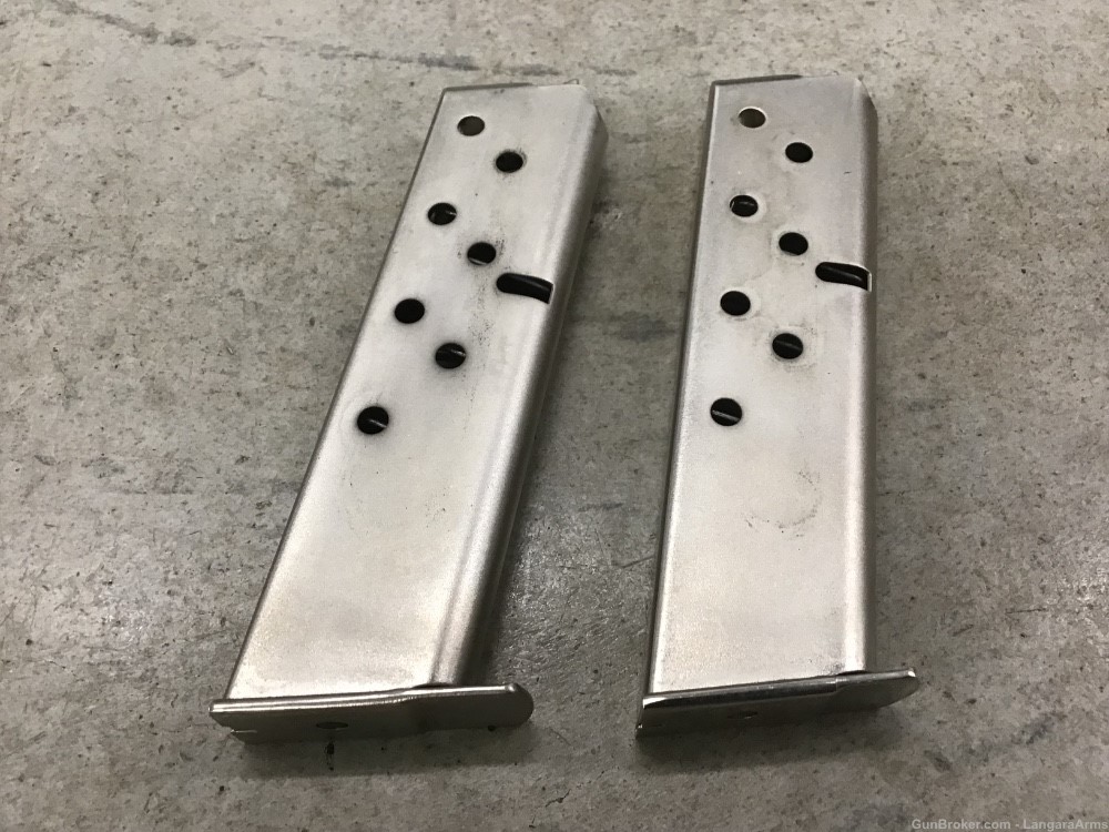 Lot of 2 Factory Smith & Wesson 39-2 9MM Nickel Finished Mags Penny Auction-img-0