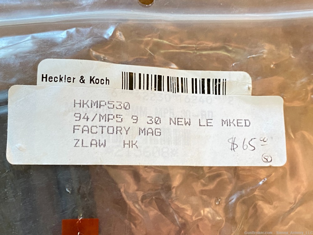 NEW-IN-BAG Heckler & Koch HK MP5 30rd 9mm Magazine RESTRICTED LE / GOV'T-img-2