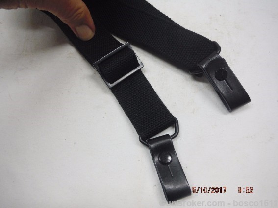SKS / AK Black Sling Black Leather Tabs US Made AK-img-0