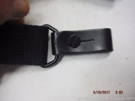 SKS / AK Black Sling Black Leather Tabs US Made AK-img-3