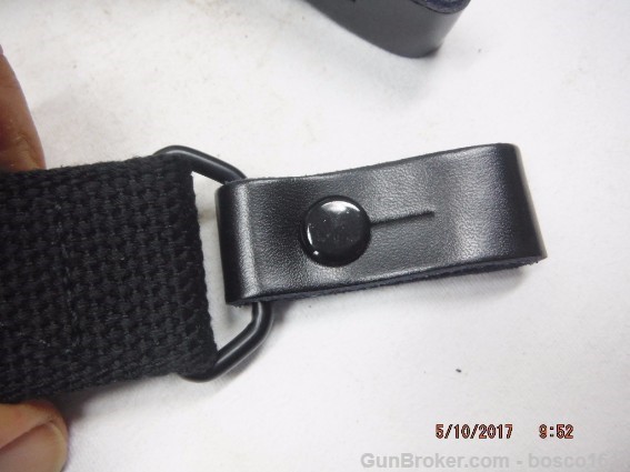SKS / AK Black Sling Black Leather Tabs US Made AK-img-2