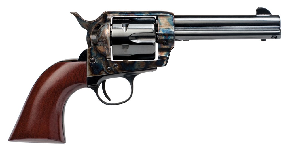 Cimarron Frontier Pre-War 1896-1940 357 Mag Revolver 4.75 6+1 Blued-img-0
