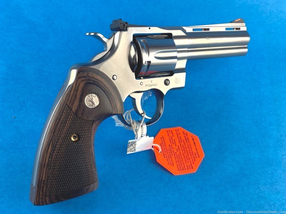 Colt Python 4.25" .357 Mag 6 Rd Stainless - NIB-img-1