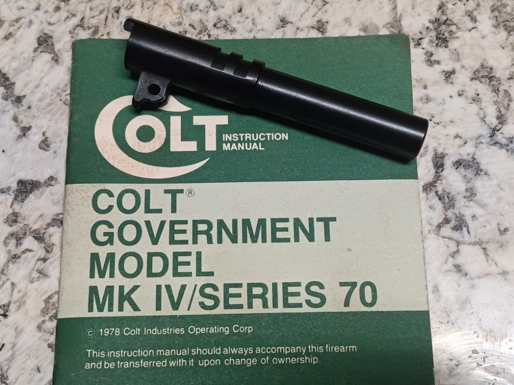 Colt 1911 series 70 45acp Barrel- new- 5 inch Government Length-img-2