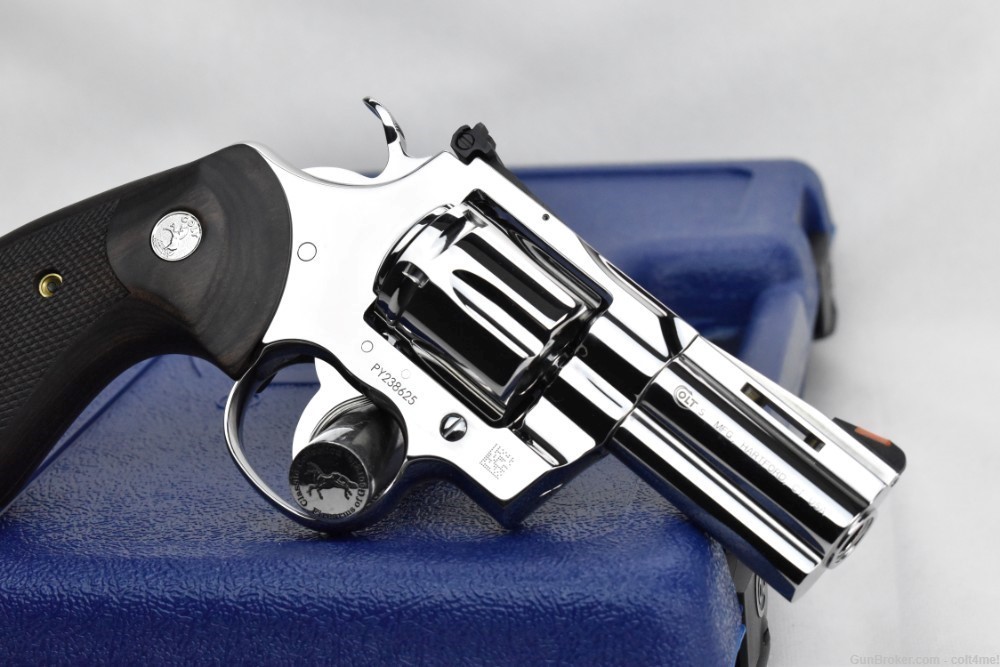Bright Stainless Colt Python 3" SP3WTS .357 Mag BRAND NEW Custom Revolver -img-16