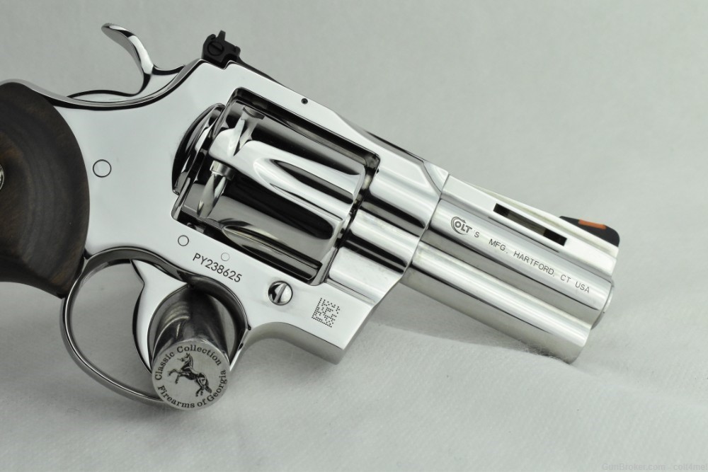 Bright Stainless Colt Python 3" SP3WTS .357 Mag BRAND NEW Custom Revolver -img-9