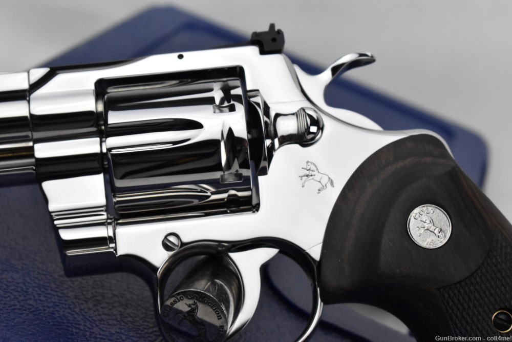 Bright Stainless Colt Python 3" SP3WTS .357 Mag BRAND NEW Custom Revolver -img-1