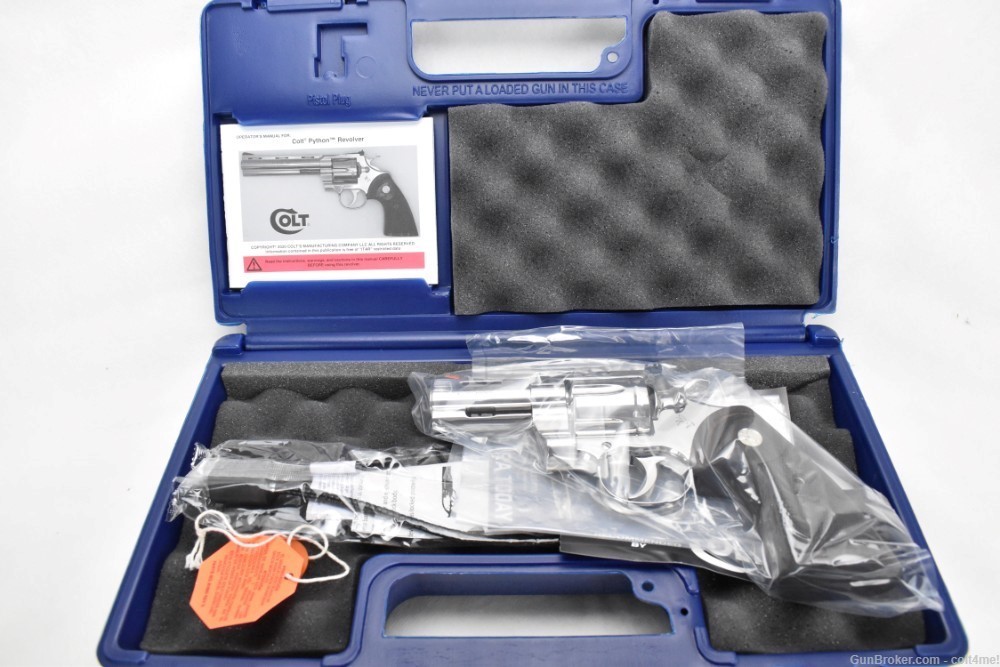 Bright Stainless Colt Python 3" SP3WTS .357 Mag BRAND NEW Custom Revolver -img-18