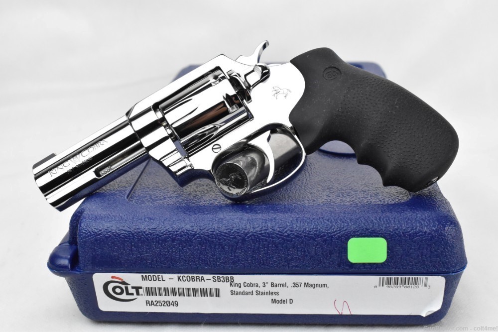 Colt King Cobra 3" BRIGHT STAINLESS .357 Mag Revolver SP3BB-img-0