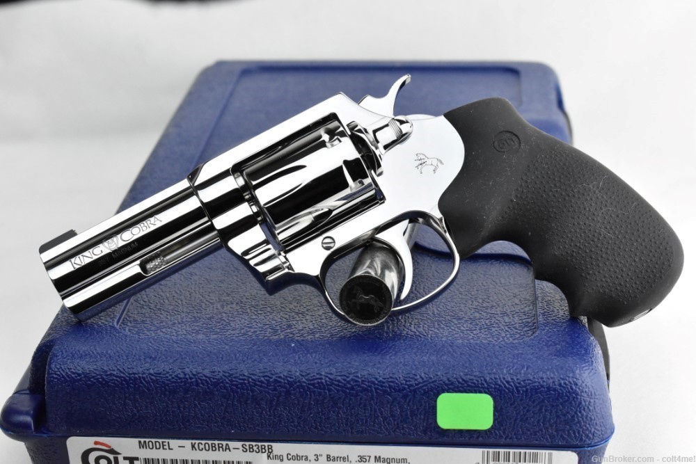 Colt King Cobra 3" BRIGHT STAINLESS .357 Mag Revolver SP3BB-img-13