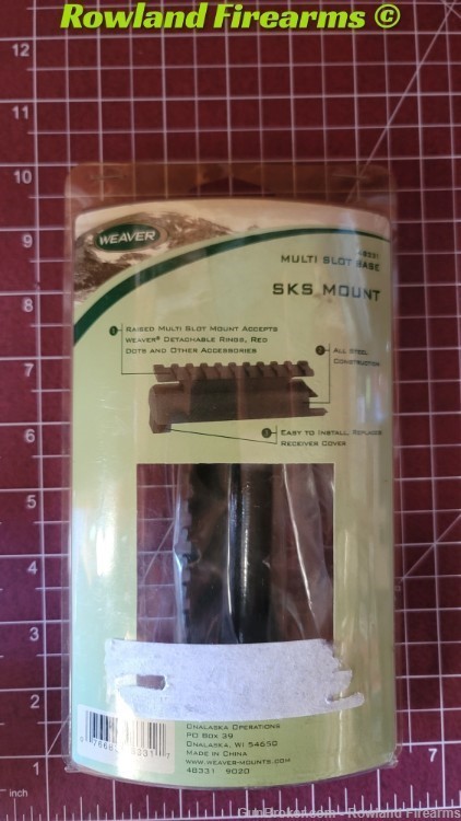 SKS Picatinny Steel Receiver Cover Scope Mount Base Weaver -img-0