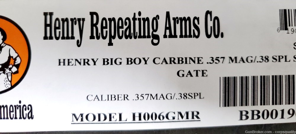 Henry Big Boy Side Load Carbine H006GMR 357 Mag 16.5 Barrel-img-7