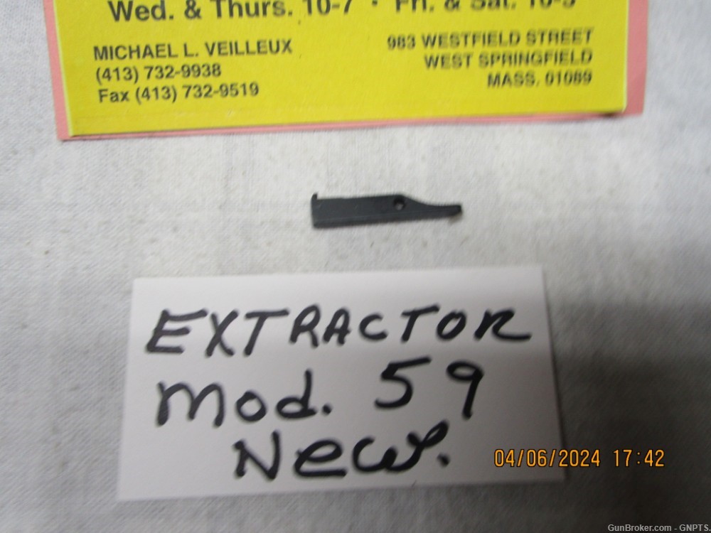 Smith & Wesson extractor for a .9mm model 59-39-439 etc new.-img-0