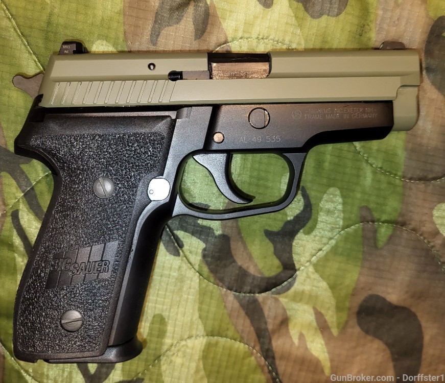 SIGARMS Sig Sauer P229 Green Cerakote 9mm German Frame 2 13-rd Mags, Box-img-3