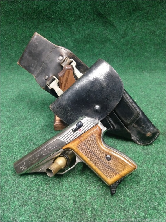 Commercial Mauser HSC 32 Auto 7.65 MM Leather Holster-img-0