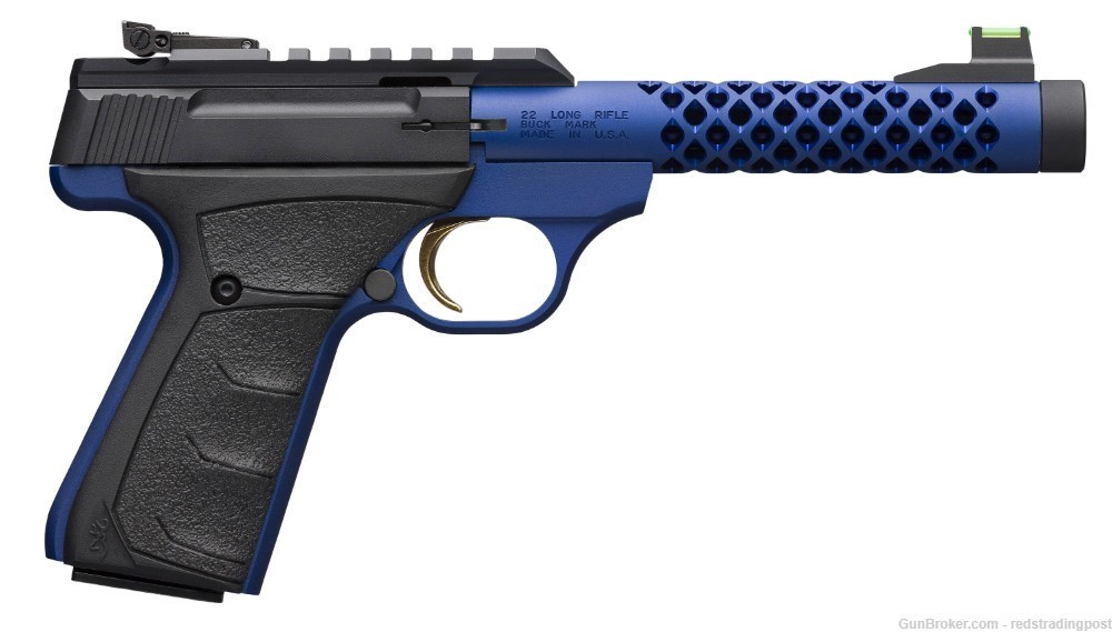 Browning Buck Mark Plus Vision Blue Shoal 5 7/8" 22 LR Pistol 051585490-img-0