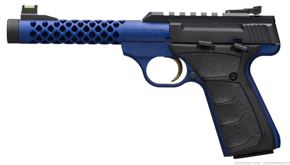 Browning Buck Mark Plus Vision Blue Shoal 5 7/8" 22 LR Pistol 051585490-img-1