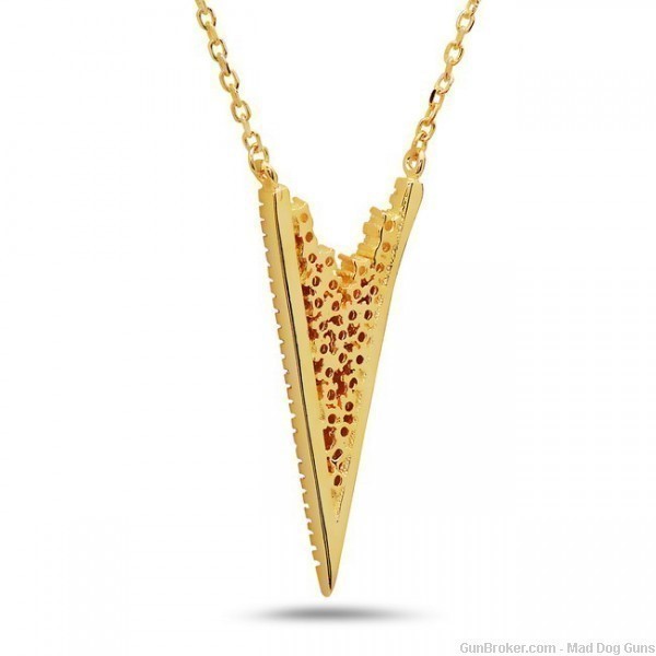Yagi Designs Necklace. Simulated Diamonds.  Yellow Gold.  Y14. *REDUCED*-img-1