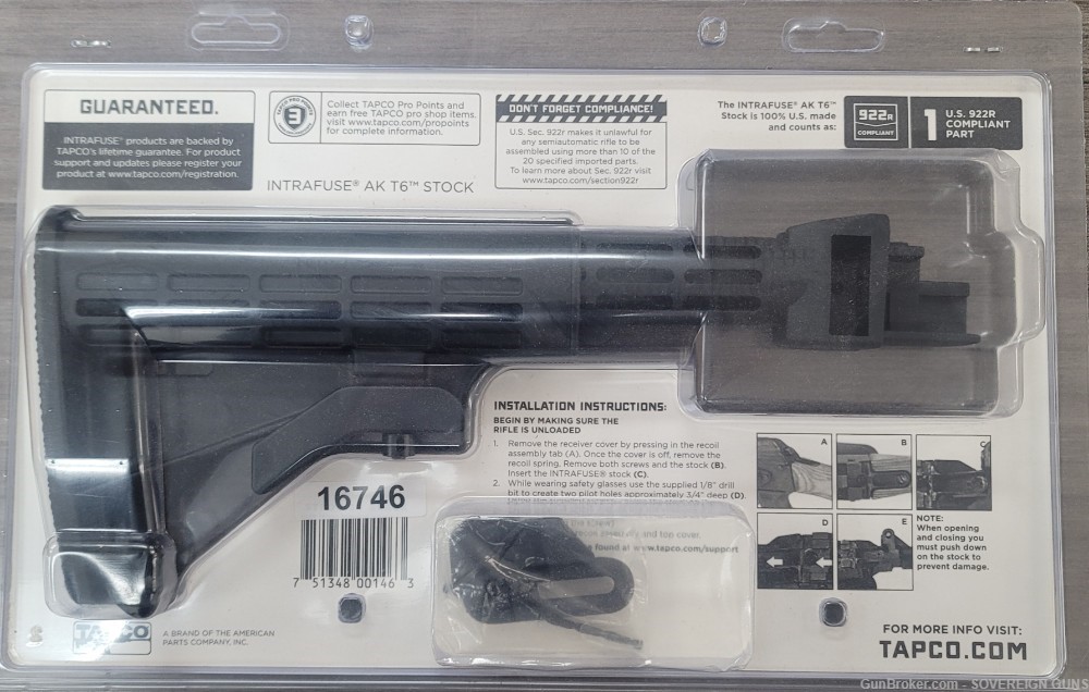 TAPCO Intrafuse AK-T6 AK Stock System NEW-img-2