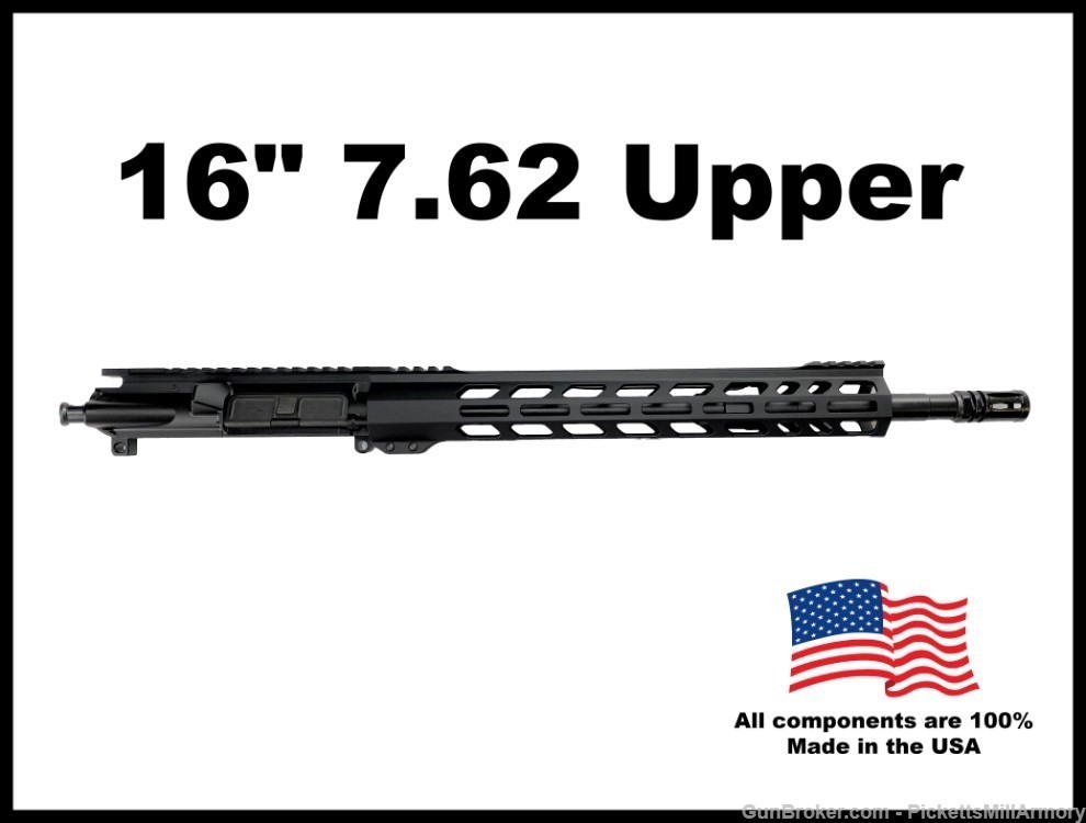 AR15 16" Upper Receiver 7.62 AR15 Upper-img-0