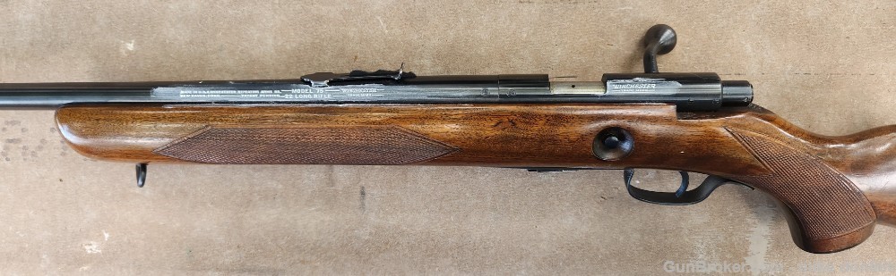 Winchester Model 75 Sporter Vintage Hi-Grade 22LR Bolt Action Rifle -img-6