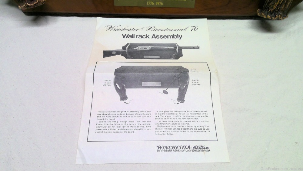 Winchester 94 Bicentennial 1976 30-30 Win, Wall Rack, Ammo unfired ( NOS )-img-78