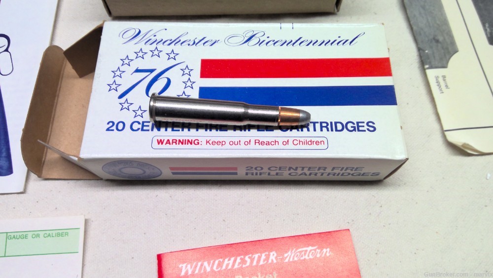 Winchester 94 Bicentennial 1976 30-30 Win, Wall Rack, Ammo unfired ( NOS )-img-86