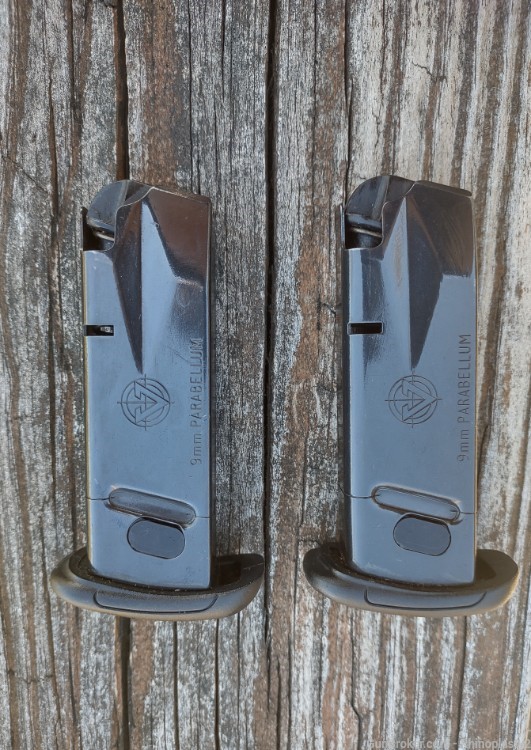 Pair of South African Vektor CP1 10rd 9mm magazines -img-0