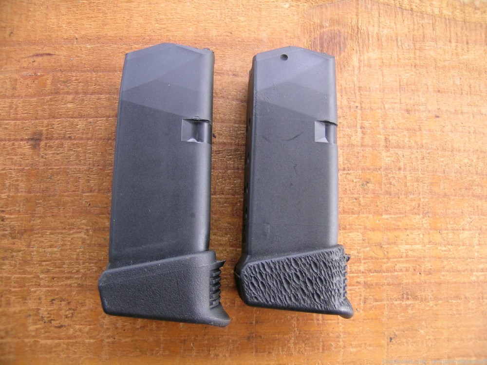 Glock 26 9mm Factory Magazine W/Pearce +1 Grip Extension 11rd Lot of 2-img-1