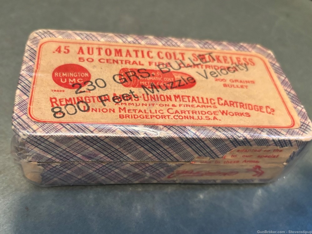 Vintage box 45 Automatic Colt Smokeless-img-1