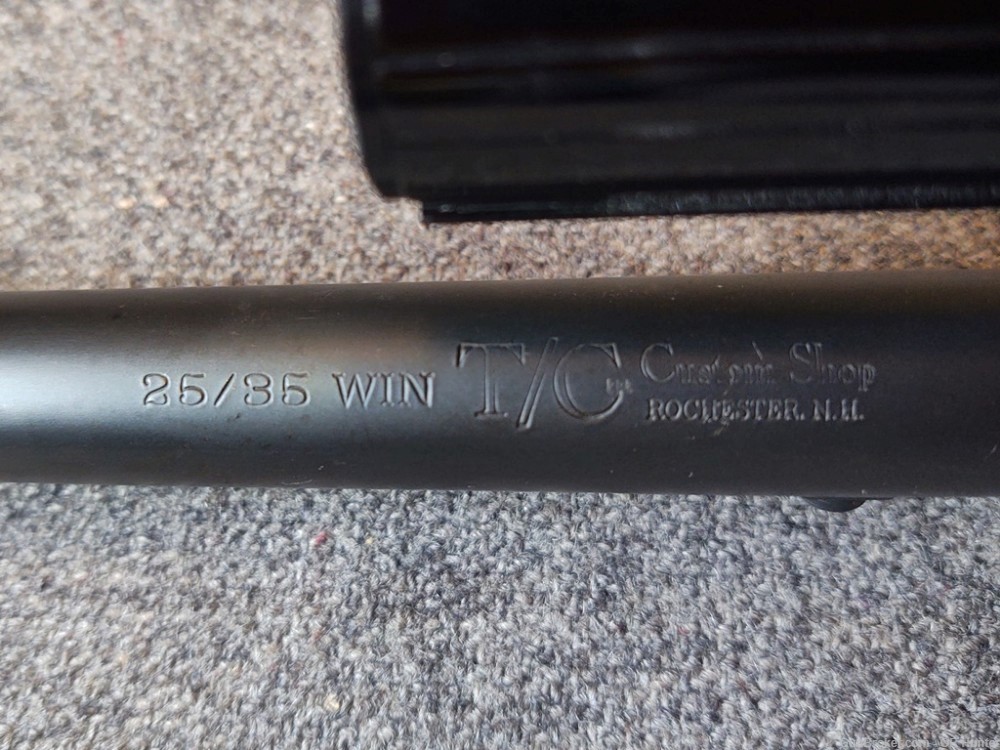 T/C Contender Pistol Barrel, 25-35 Win., 9”, Custom Shop, w/ Scope -img-1