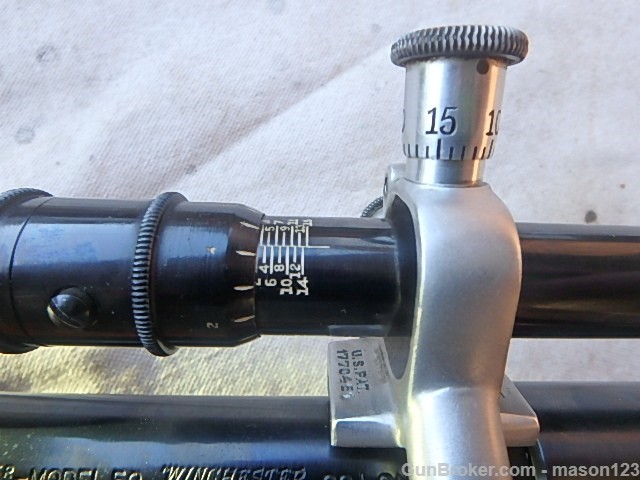 22 LR. WINCHESTER MODEL 52 WITH A 10 X - JW FECKER SCOPE SER. 16314-img-21