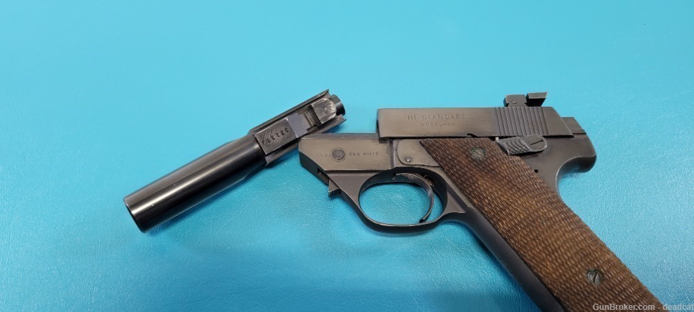 Rare Fine Hi Standard Model GD Semi Auto Pistol .22 LR  c. 1949-img-12