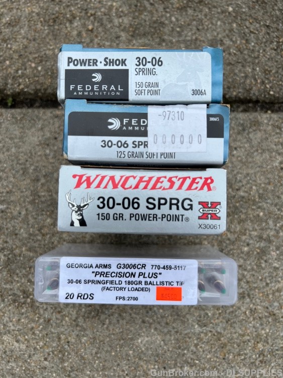 FEDERAL WINCHESTER GEORGIA ARMS .30-06 SPRG. AMMUNITION LOT 80 ROUNDS-img-0