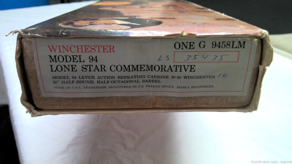 Winchester LONE STAR Commemorative 94 Carbine  30-30 Win (NOS 1970) UNFIRED-img-46