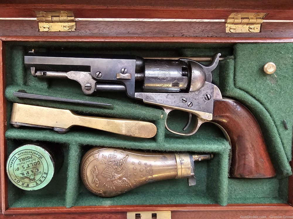 Colt Pocket Percussion Revolver .31 Caliber in Case with Accessories $1-img-1