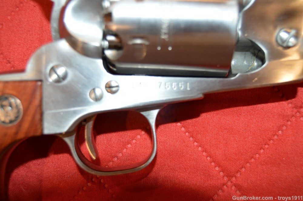Ruger Old Army 44 Blackpowder revolver with El Paso Saddlery rig Stainless -img-12