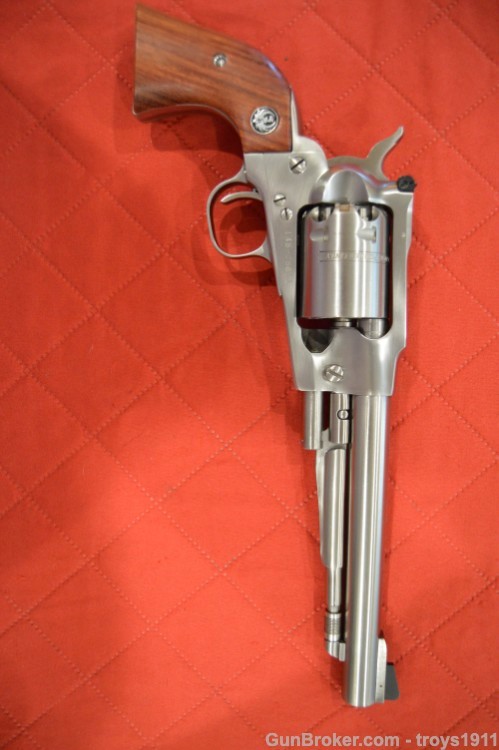 Ruger Old Army 44 Blackpowder revolver with El Paso Saddlery rig Stainless -img-29