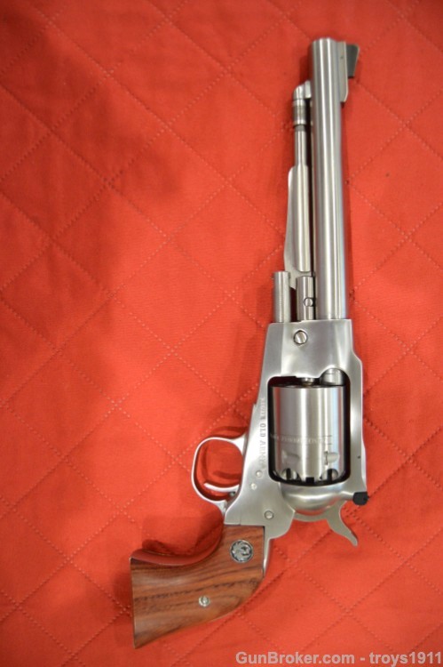 Ruger Old Army 44 Blackpowder revolver with El Paso Saddlery rig Stainless -img-30