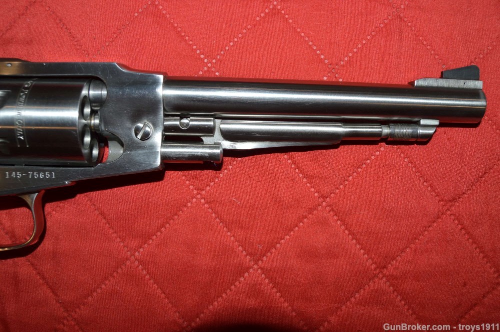 Ruger Old Army 44 Blackpowder revolver with El Paso Saddlery rig Stainless -img-36