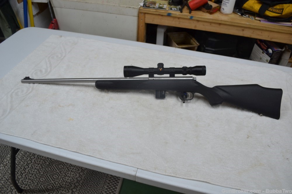 Marlin Model 882 SS 22WMR b/a rifle 22" barrel & scope-img-0