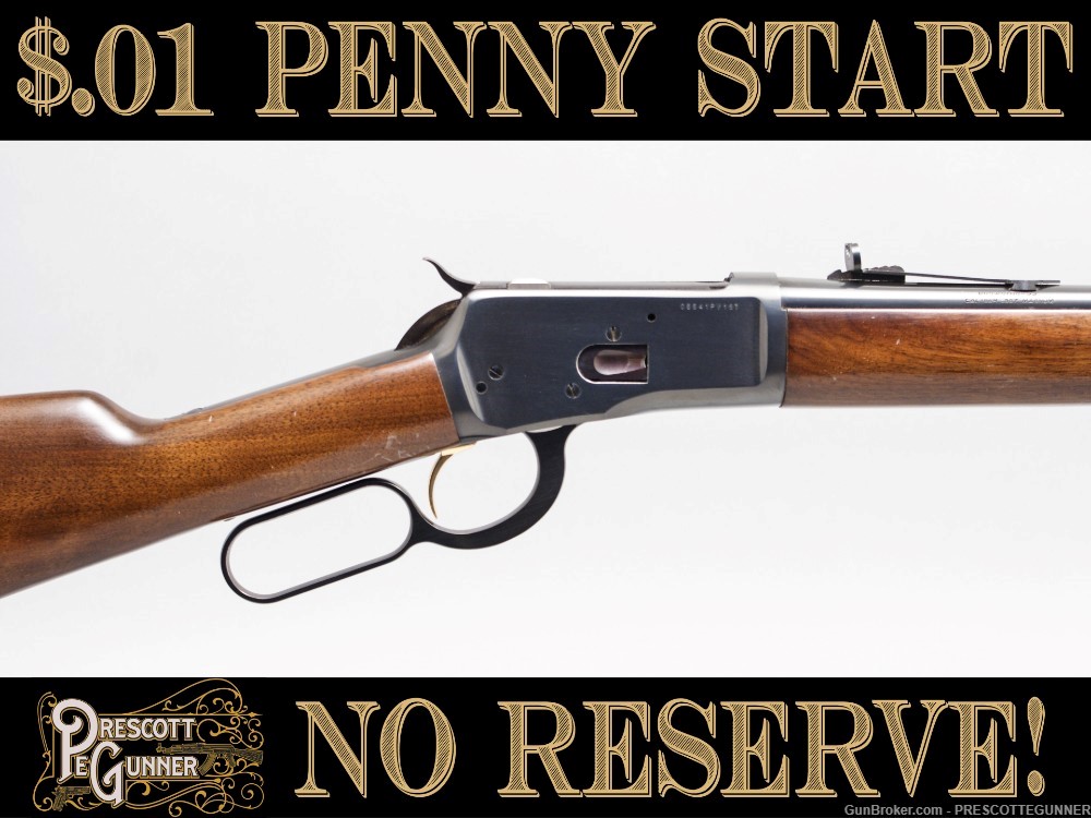 Browning B-92 .357 Mag Exc 92 Carbine Mfg 1982 Penny Start $.01 NR-img-0
