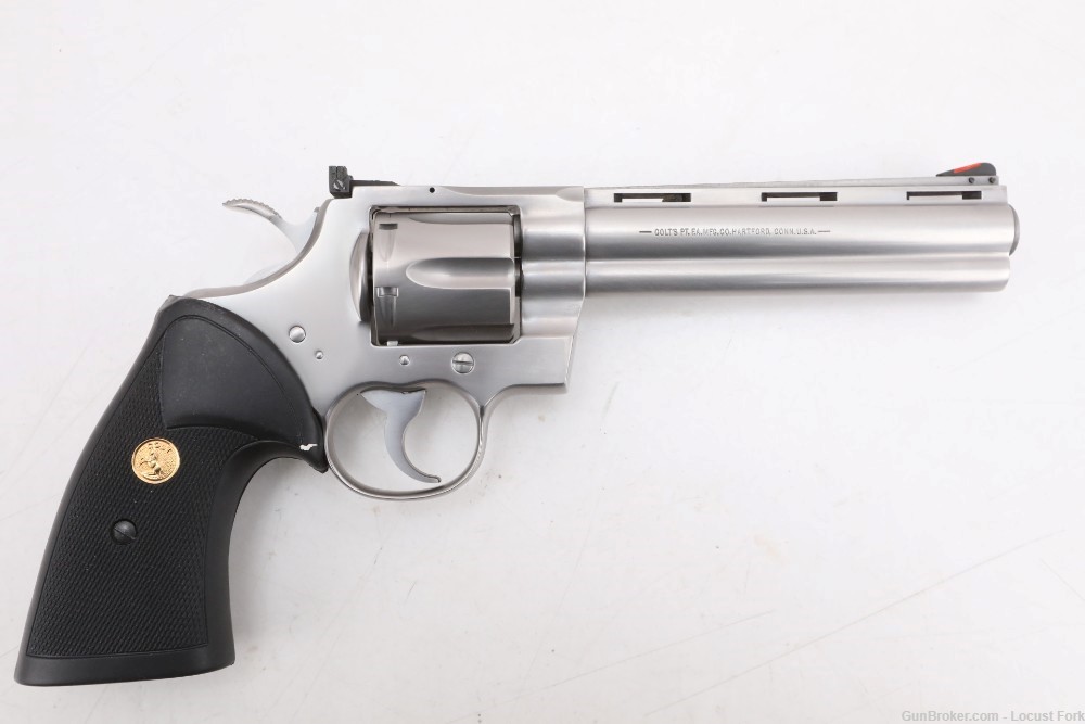 Colt Python 357 Magnum 6" Stainless w/ Factory Box UNFIRED 1985 No Reserve!-img-2