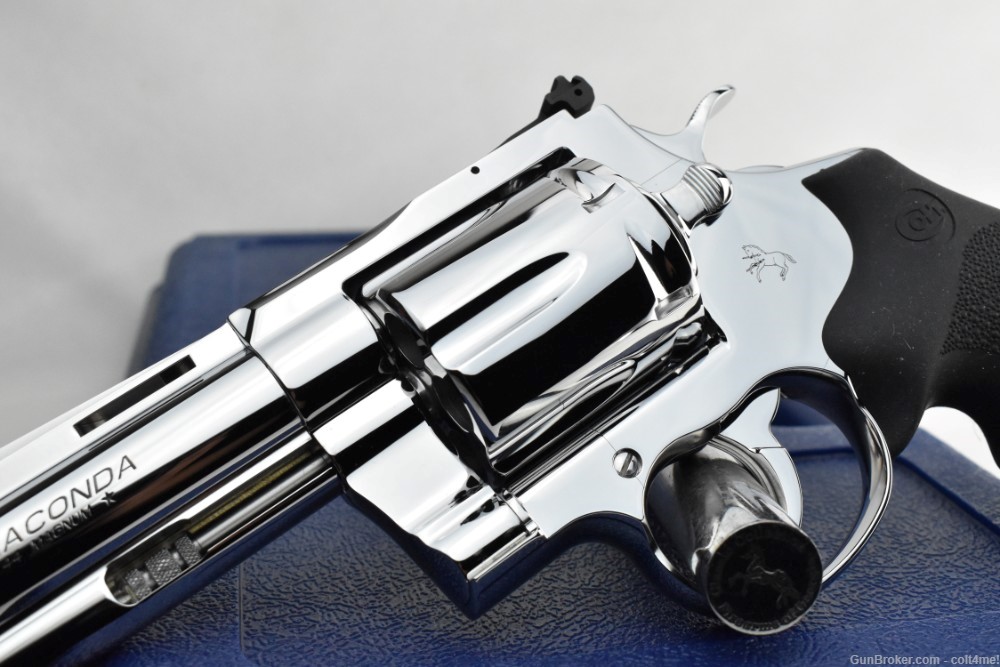 BRIGHT STAINLESS POLISHED Colt Anaconda .44 mag SP4RTS - BRAND NEW-img-4