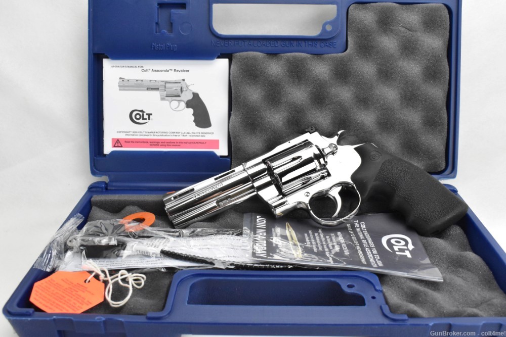BRIGHT STAINLESS POLISHED Colt Anaconda .44 mag SP4RTS - BRAND NEW-img-24