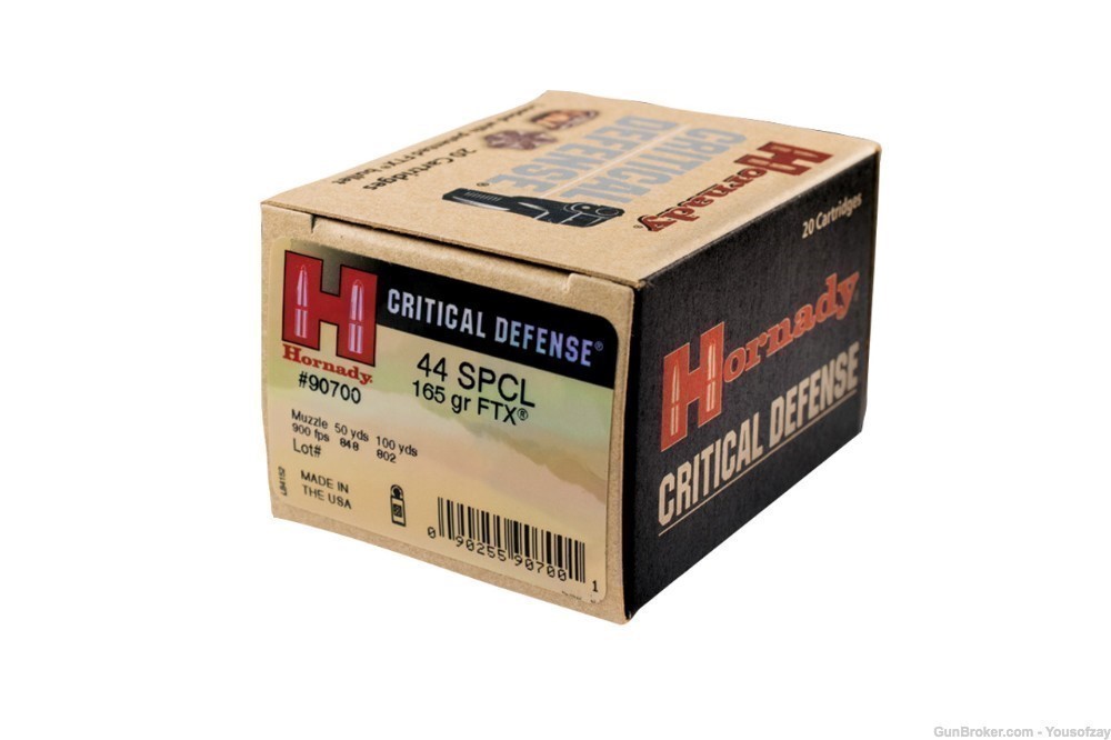 44 SPCL / Special - Hornady Critical Defense - 165 grain - FTX - 20 rounds -img-0
