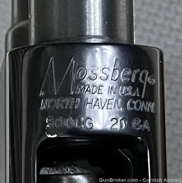 Mossberg 500CG 20 gauge pump shotgun 28" FULL Nice wood stocks 3" mag-img-46