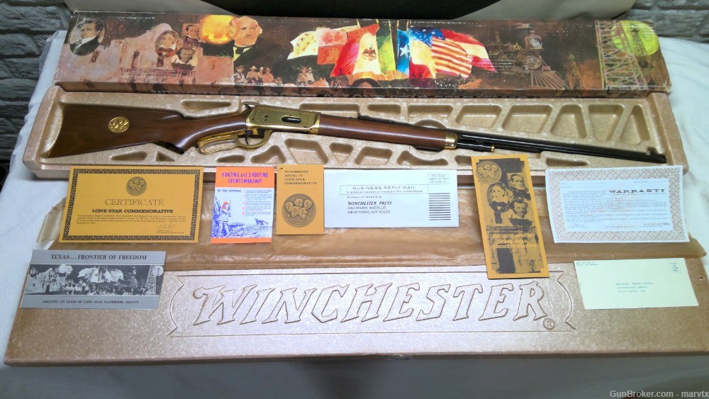 Winchester TEXAS LONG STAR Commemorative Rifle 30-30 win 26" barrel-img-51