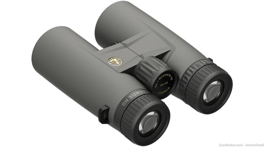 Leupold BX-1 McKenzie 10x42mm Binoculars Shadow Gray & Chest Harness 181176-img-3
